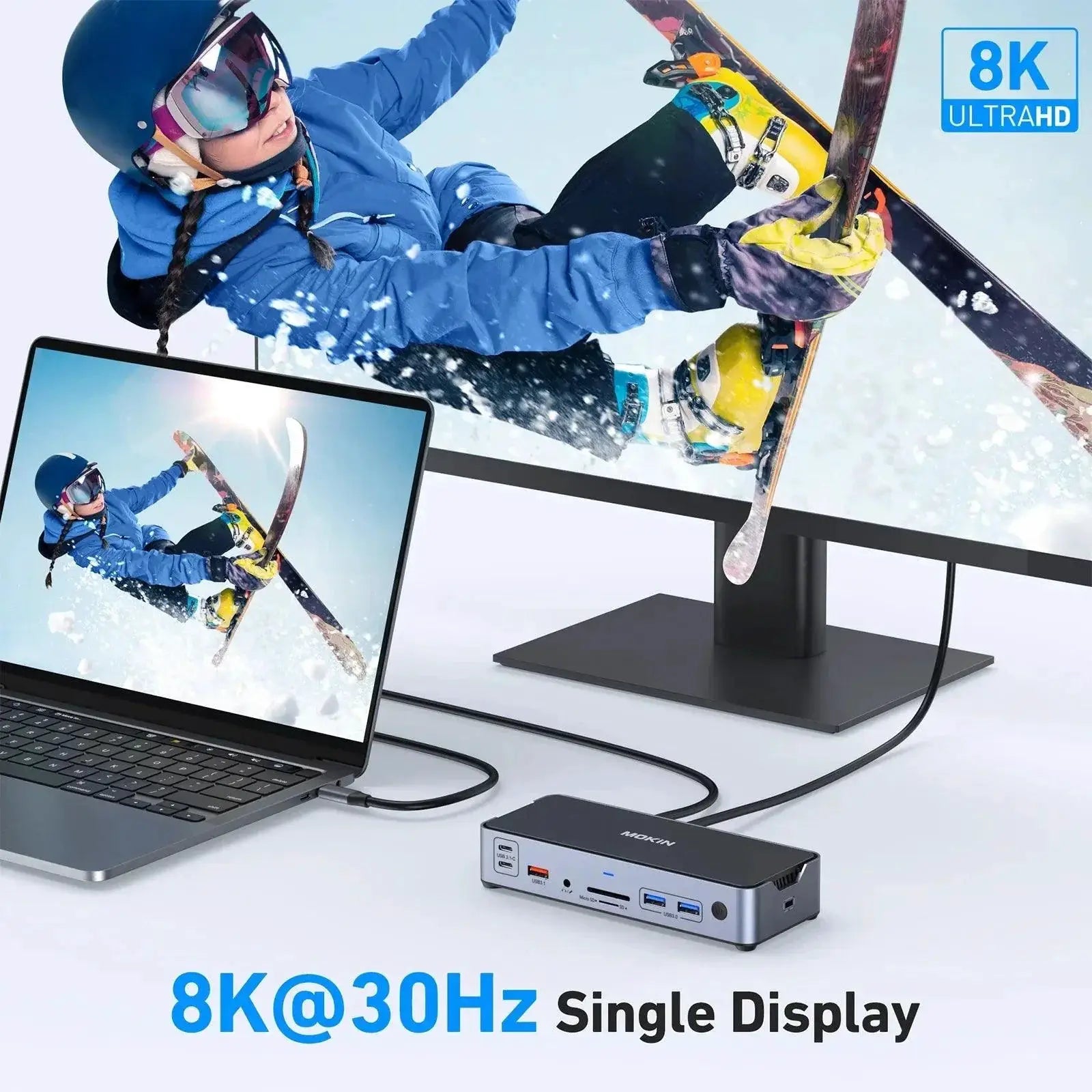 Fifteen In One USB C Docking Station HDMI DP USB Hub