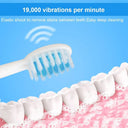 Sonic Electric Toothbrush with Replaceable Heads Waterproof Design for Couples