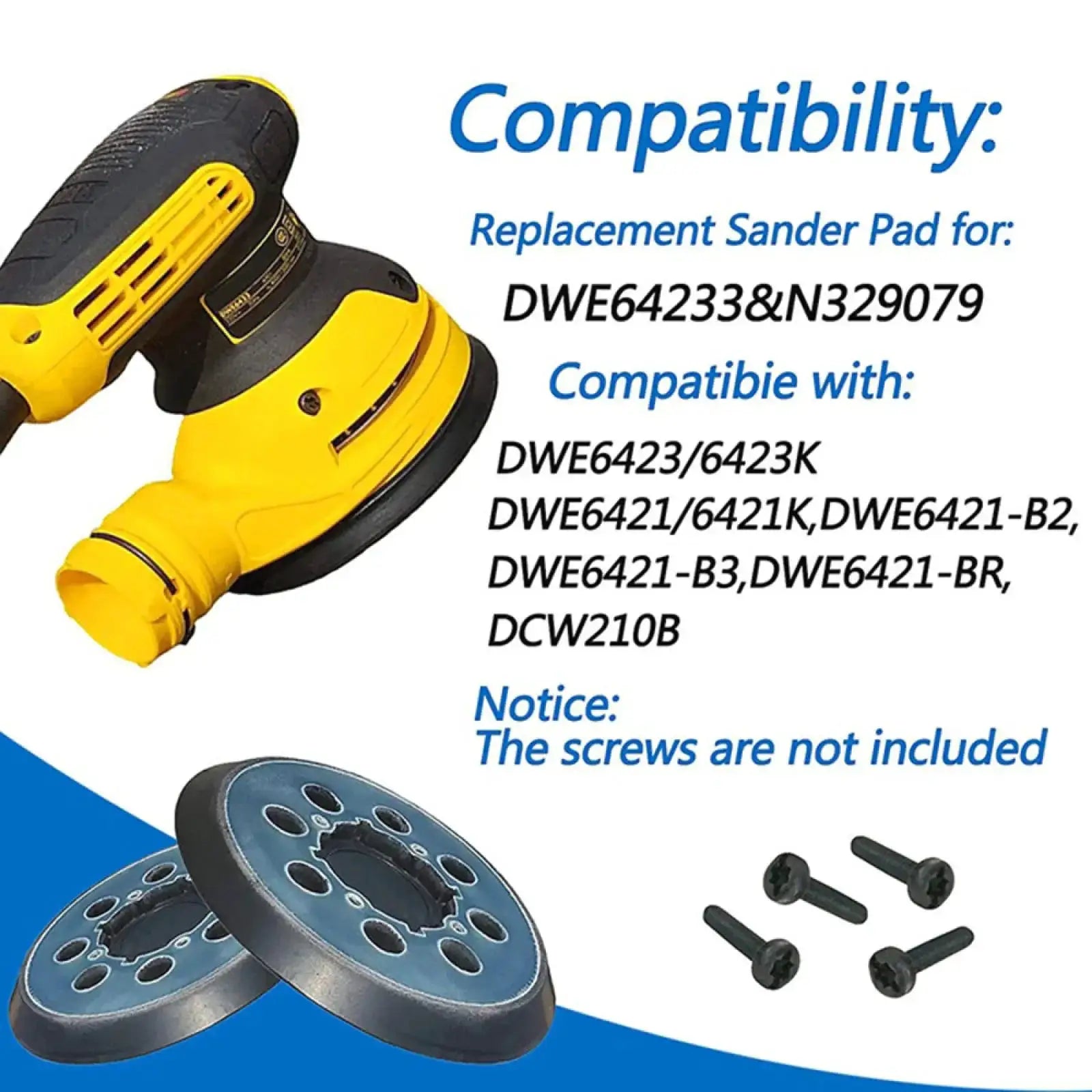 5 Inch 8 Hole Hook Loop Sanding Pads For Smooth Finishes