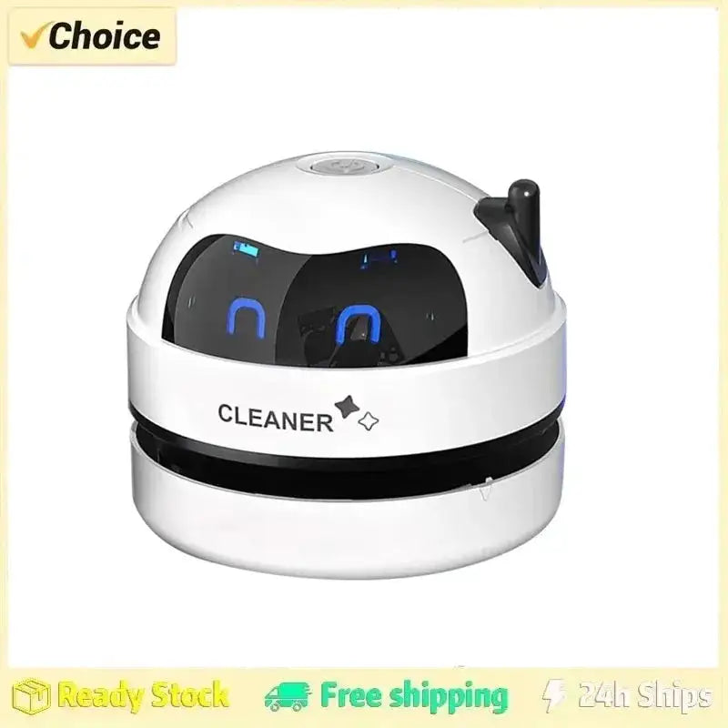 Mini Desktop Vacuum Cleaner USB Rechargeable Wireless Car Dust Cleaner with Detachable Nozzle Portable Cleaning Tools