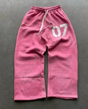 Embroidered Baggy Sweatpants for Women