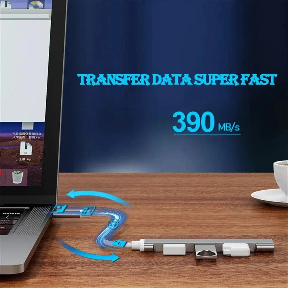 USB C Hub Multi Port Adapter For MacBook Pro Air Huawei