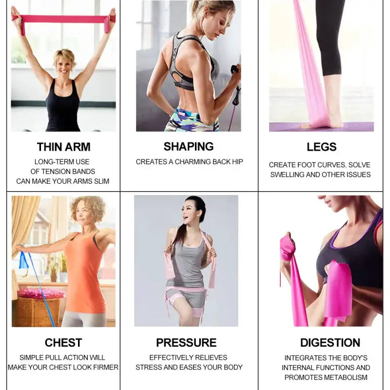 Yoga Pilates Resistance Band 150cm Durable Rubber Elite - product image 6