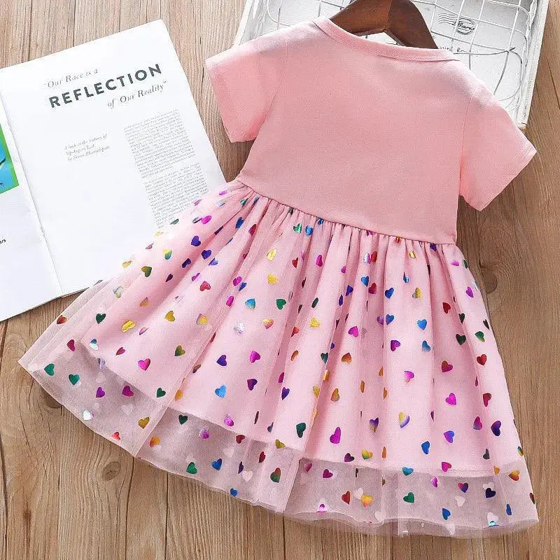 Unicorn Princess Dress For Girls 2-6 Magical Party Outfit