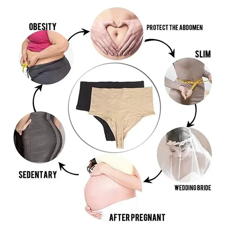 High Waist Thong Shapewear For Tummy Control And Butt Lifter