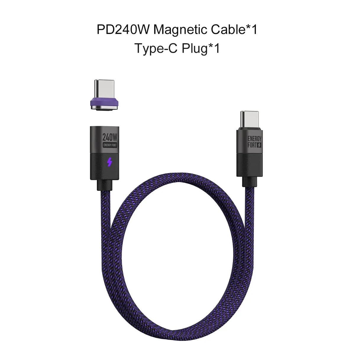 240W Magnetic Charging Cable PD3.1 5A Fast Charging USB C Cable Magnetic Phone Charger Cord for iPhone 17 Pro Max Samsung Xiaomi
