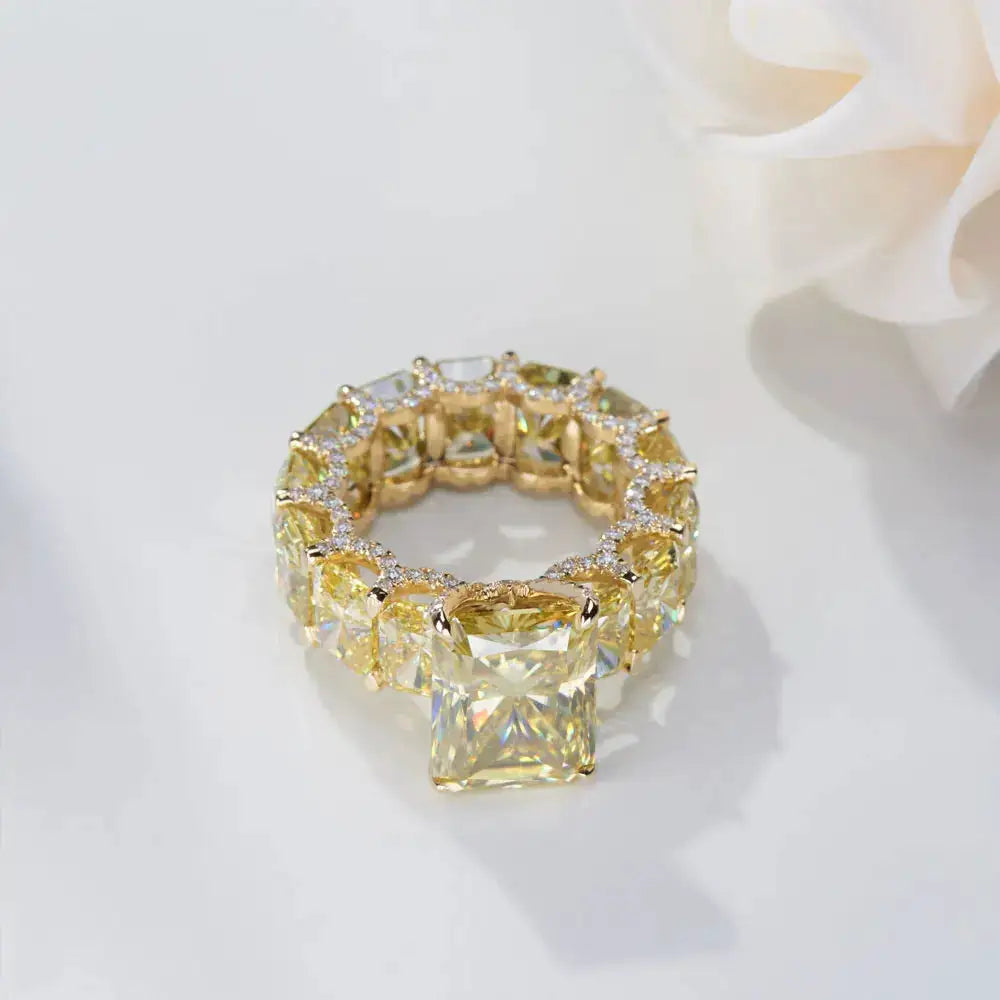 Sterling Silver Silver Square Zircon Cocktail Ring — product image 5
