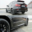Gloss Black Carbon Fiber MP Style Side Skirt Extension BMW