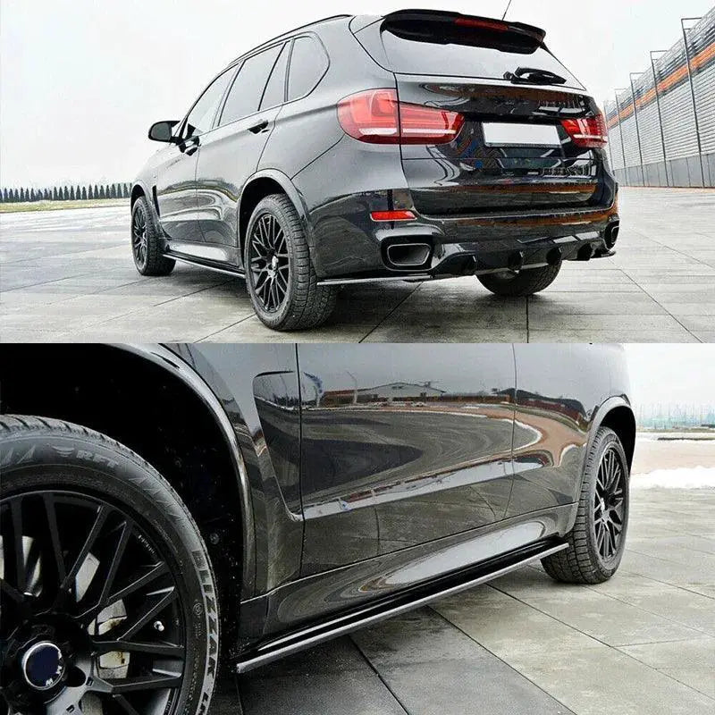 Gloss Black Carbon Fiber MP Style Side Skirt Extension BMW