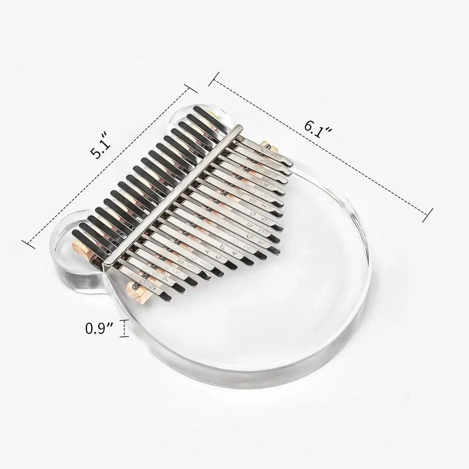 17 Key Acrylic Kalimba Piano Gift for Kids Beginner Friendly