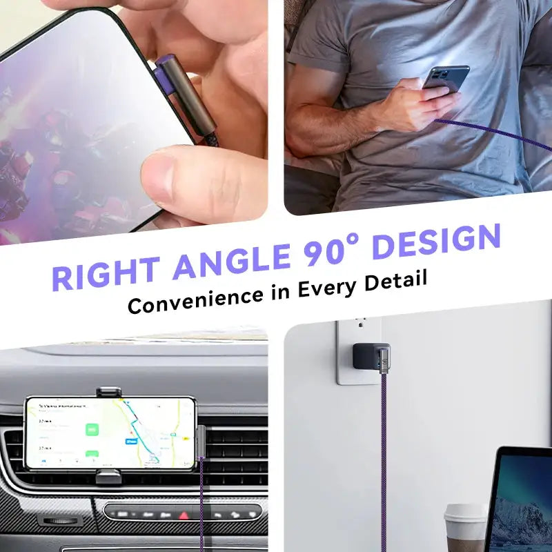 Deg L Shape USB C Cable Fast Charge — product view 6