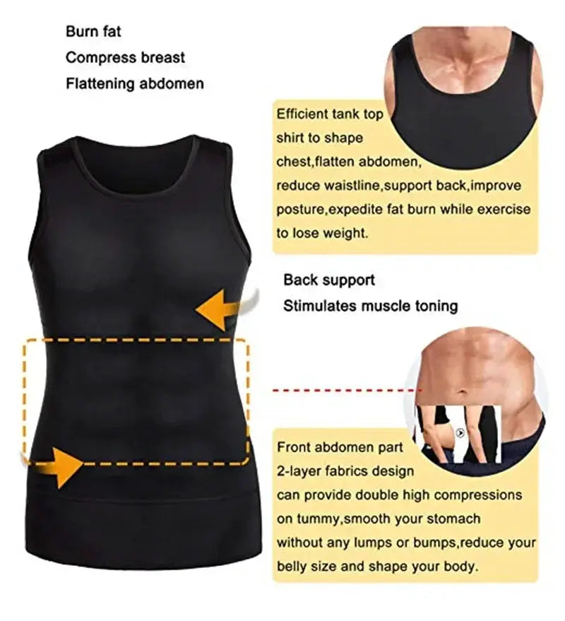 Slimming Vest For Men Slimming Underwear Body Shaper Corset
