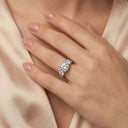Classic Three Stone Moissanite Ring Style OBBHD