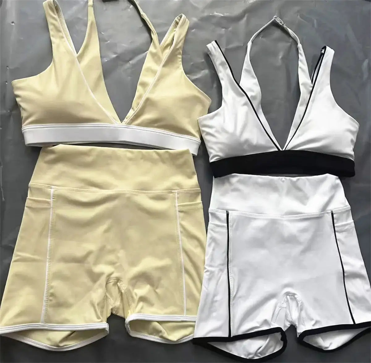 Women Two-Piece Skort Yoga Set Quick-Dry Breathable Anti-Chafing Pleated Skirt Running Gym Tennis Suits XP21
