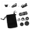 3in1 Fisheye Phone Lens 0.67X Wide Angle Macro Kit