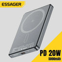 Thin Magnetic Power Bank - 5000mAh Fast Charge