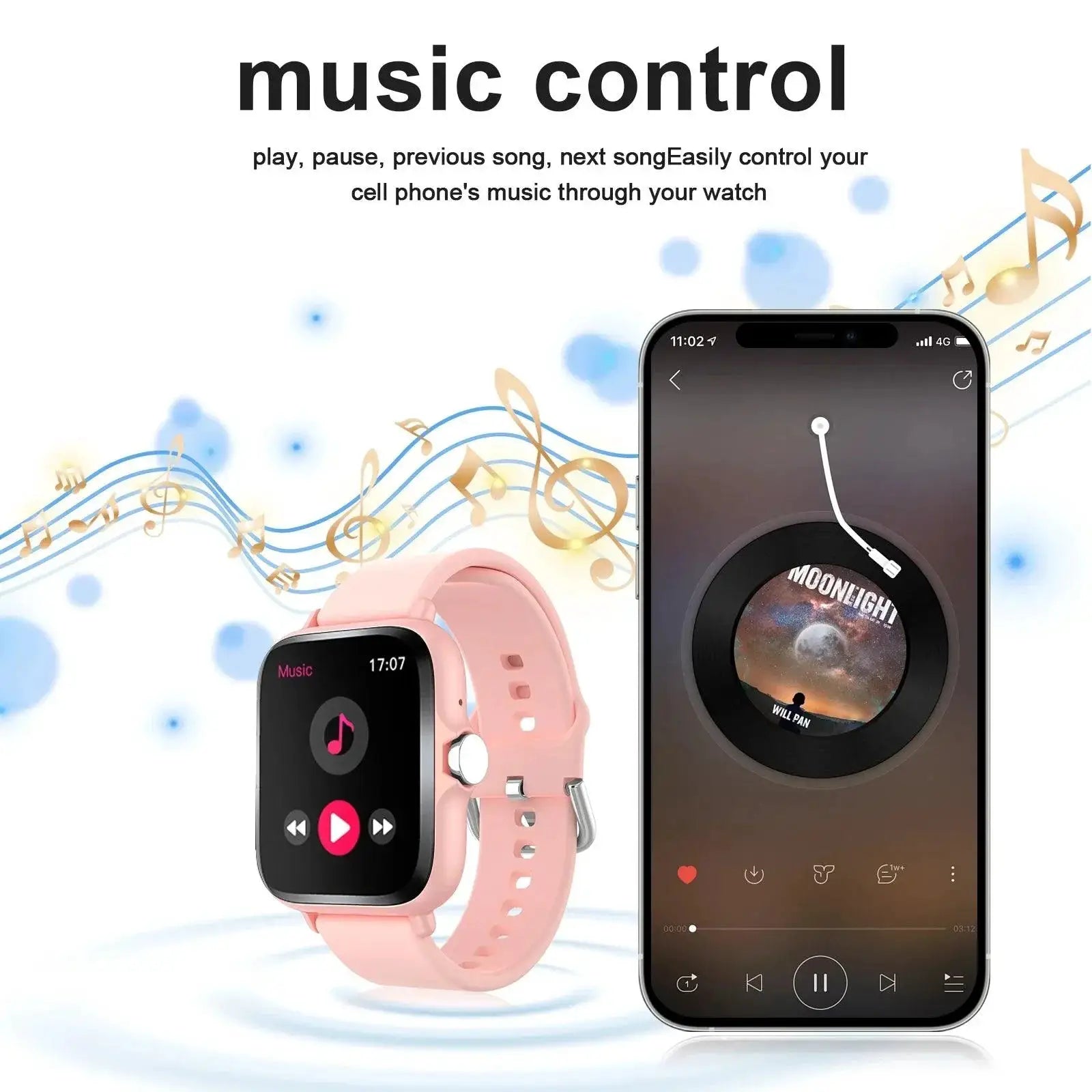 Smart Wireless Calling Watch With Fitness Tracking Pro