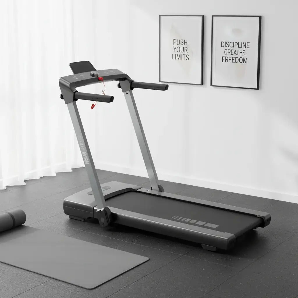1.5HP Electric Drive Gym Fitness Treadmill Home Exercise Manual Folding Walking Pad for 150kg Users ABS