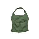 NCLAGEN Gym Halter Top Longline Strappy Yoga Wear