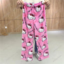 Hello Kitty Flannel Pajamas Cozy Home Pants Gifts For Women