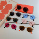 Colorful Kids Aviator Sunglasses with UV400 Protection for Fun