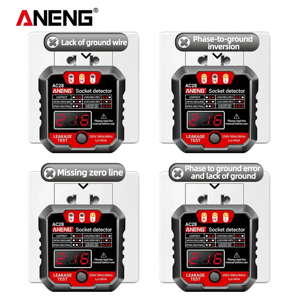 Aneng Digital Socket Power Tester
