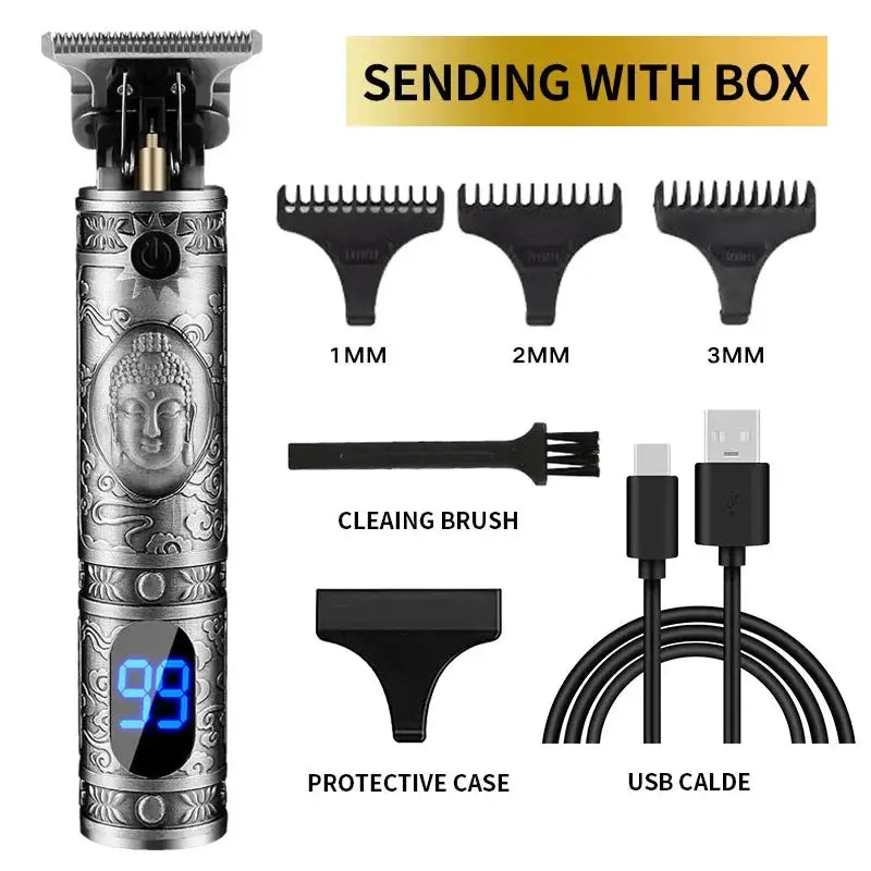 USB Electric Hair Clippers Rechargeable Shaver Trimmer