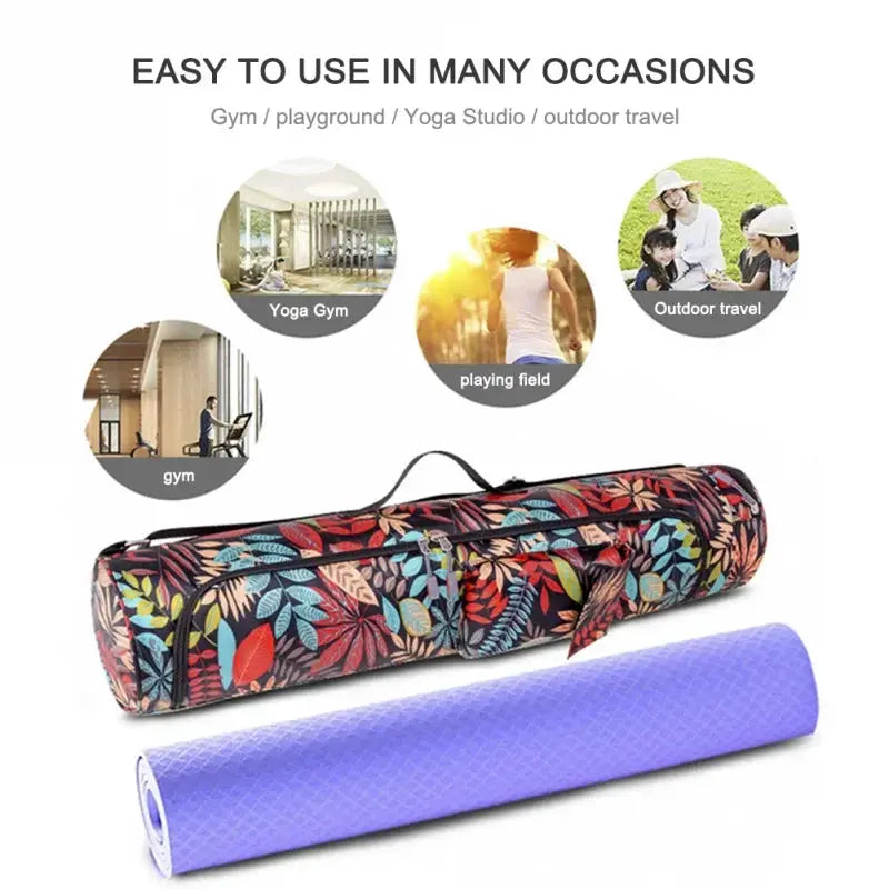 Yoga Bag Yoga Mat Bag Printed For Men Women Sports Backpack