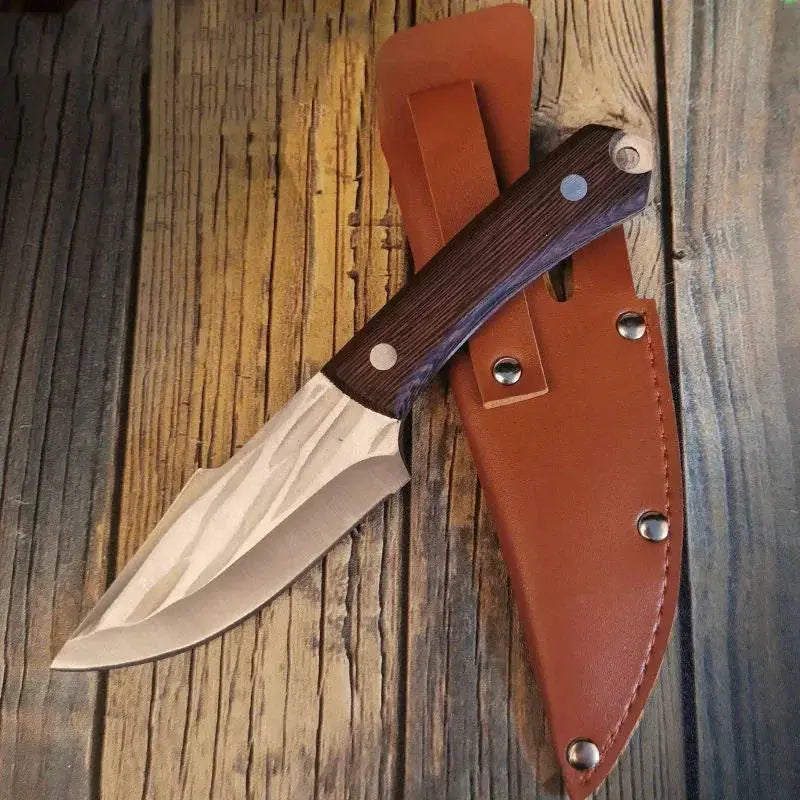 Handcrafted Stainless Steel Boning Knife and Meat Cleaver
