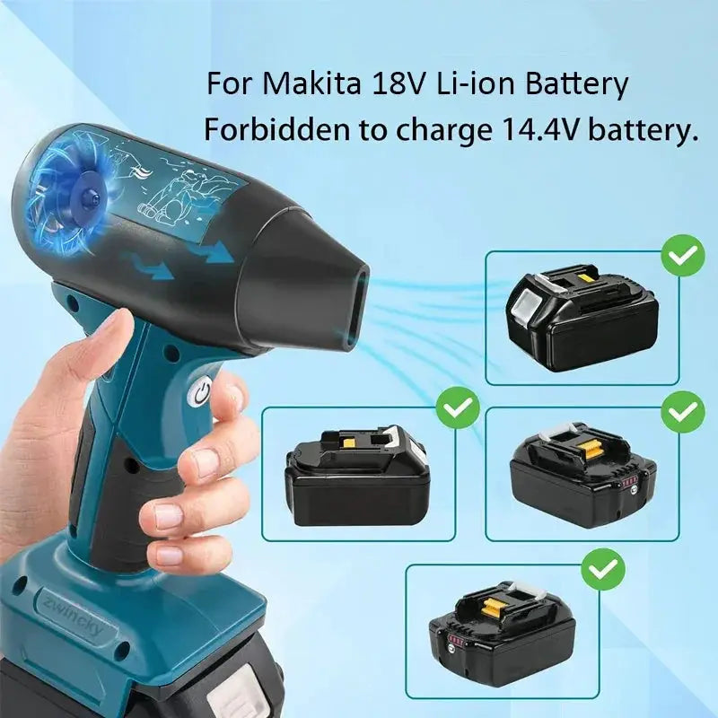 Powerful Turbojet Blower For Milwaukee Makita Bosch Tools
