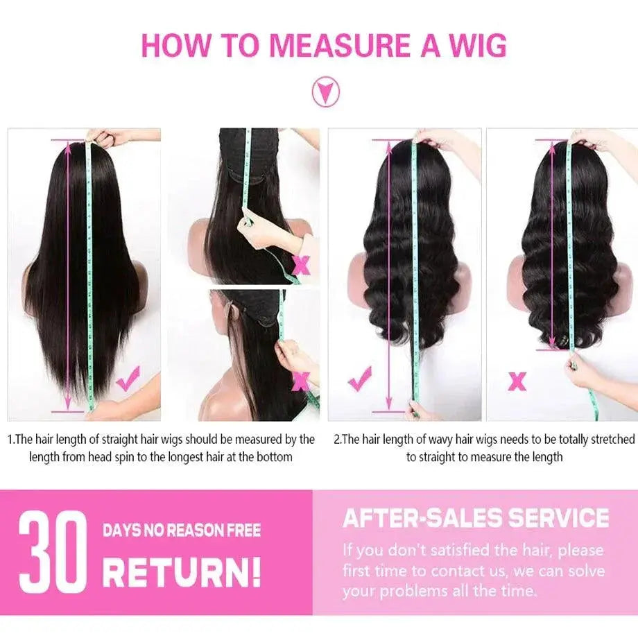 360HD Transparent Lace Front Wig Bone Straight for Women