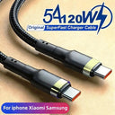 Type C Cable - 120W Fast Power Quick Charge