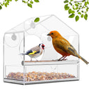 Acrylic Window Bird Feeder Tray for Close Birdwatching Fun