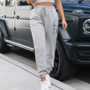 Women Sweatpants Elastic Waist Knit Comfort