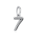 Sterling Silver Charm A-z Letters