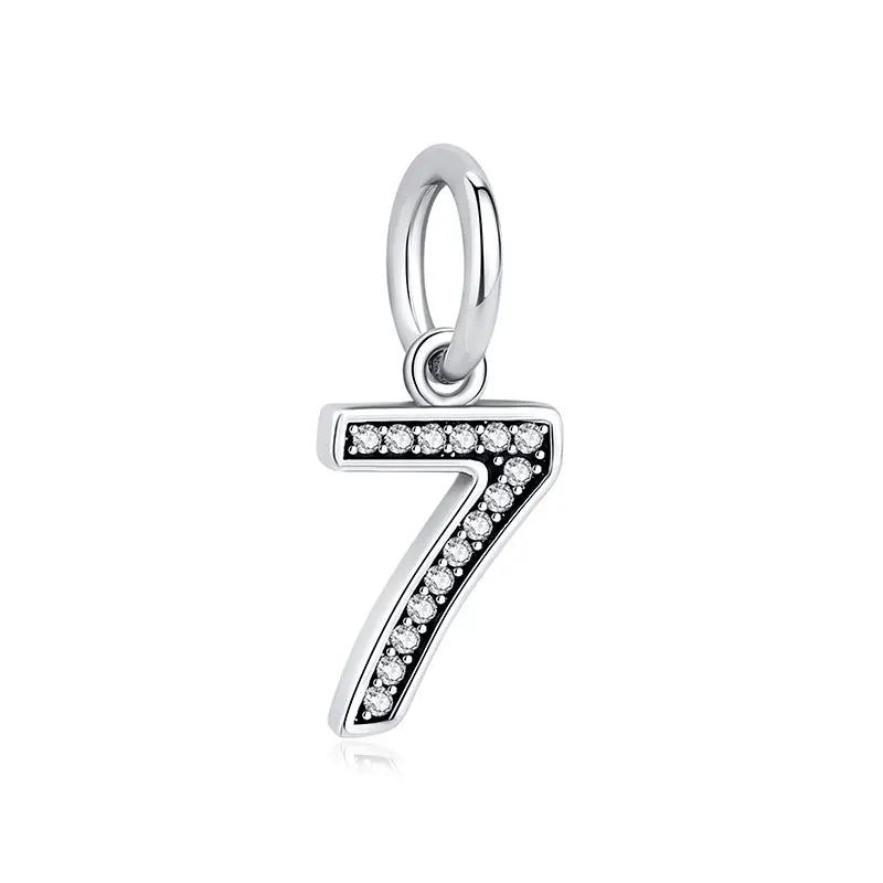 Sterling Silver Charm A-z Letters