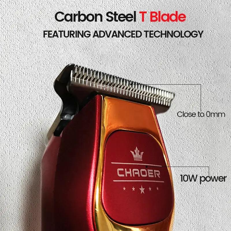 Powerful Professional Hair Trimmer Men 0mm T Blade Clipper