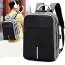 Men's Waterproof Travel Backpack With Charging Port For Business