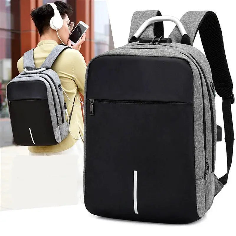 Mens Waterproof Backpack With Charging Port For Business