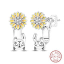 Sterling Silver Bee Butterfly Pink
