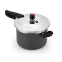 Pressure Cooker 4.5L Non-Stick With Secure External Lock Feegrete Grey