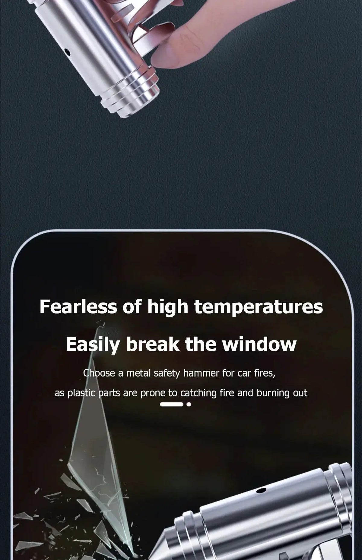 Emergency Hammer for Vehicle Glass Break — product view 13
