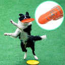Dog Rubber Flying Saucer Toy Interactive UFO Training Disc