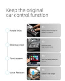 New 2 In1 Carplay Android Auto Glass Mirror Adapter Device