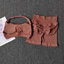 Peach High Waist Yoga Set Hip Lift Wicking
