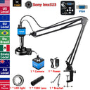 4K 60MP Industrial Microscope With Enhanced Stand, 150X Digital Video Microscope With USB-C HDMI Port For PCB Soldering Repair