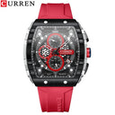 Mens Curren Casual Chronograph Quartz Watch Blue Strap