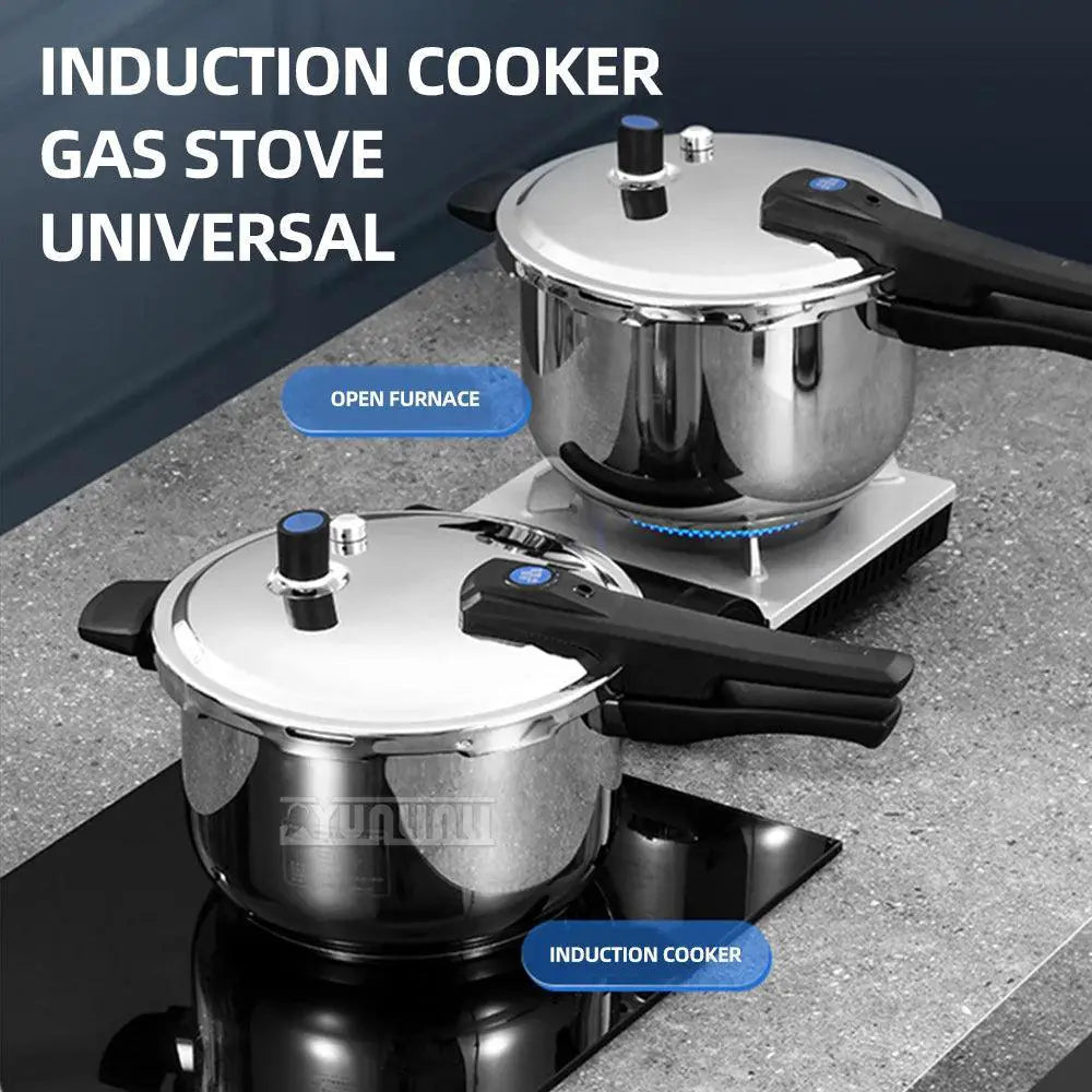 Gas Induction Compatible Stainless Steel Pressure Cooker