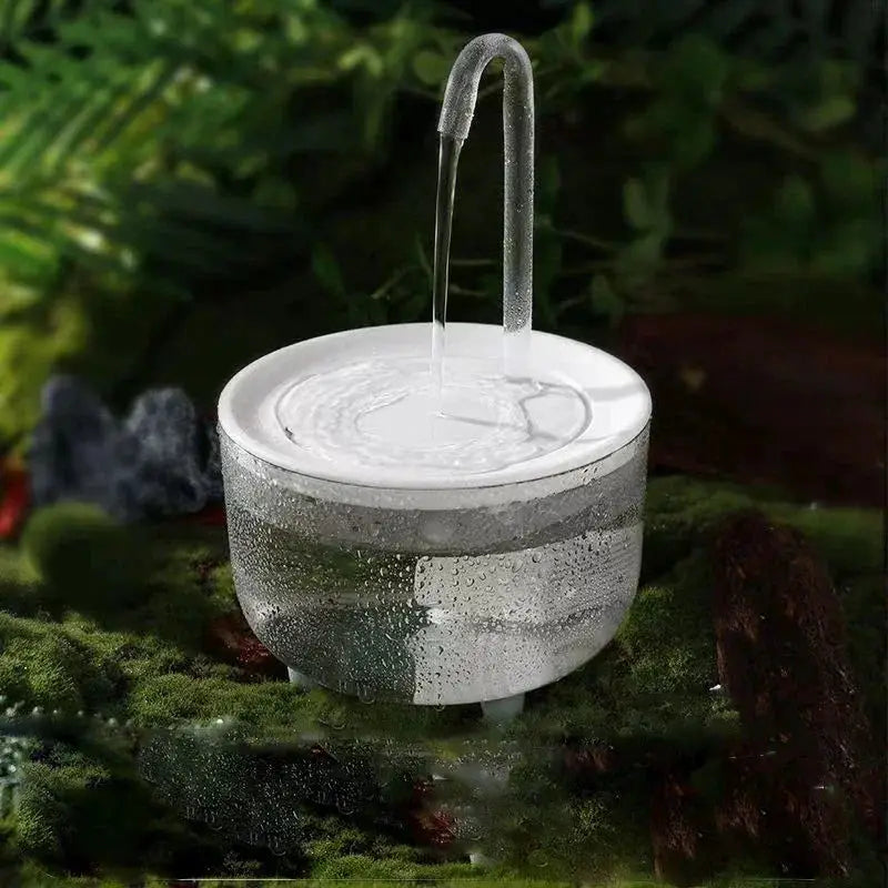 Cat Water Fountain Auto Filter Transparent Drinker For Cats