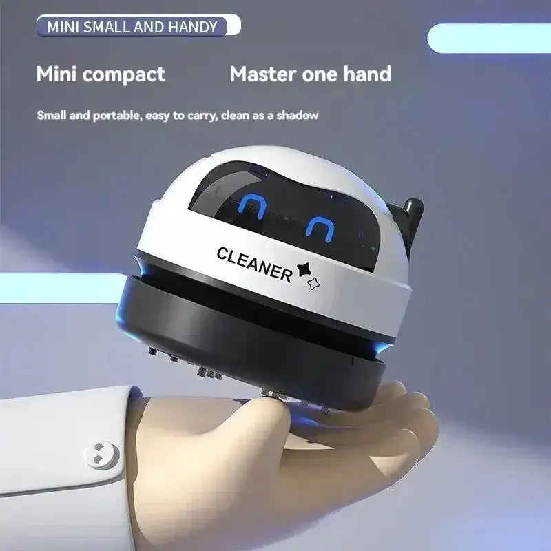 Mini Desktop Vacuum Cleaner USB Rechargeable Wireless Car Dust Cleaner with Detachable Nozzle Portable Cleaning Tools